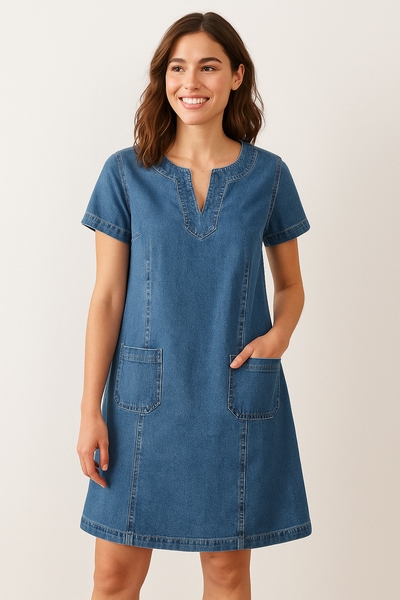 Oudal | Blød denimkjole