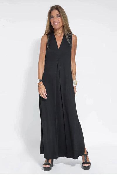 Elegant Lang Kjole + Matchende Cardigan SOM EN GAVE